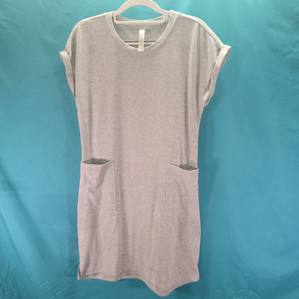 Gray Freedom Trail By Kyodan T-Shirt Dress With Pockets